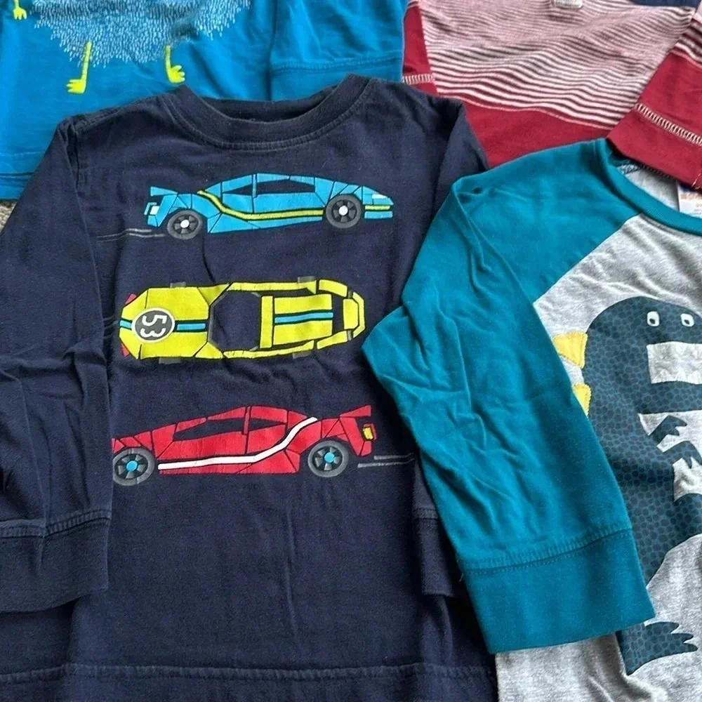 Lot of little boys long sleeve tees -6 pieces 3/4 year old Gymboree and more